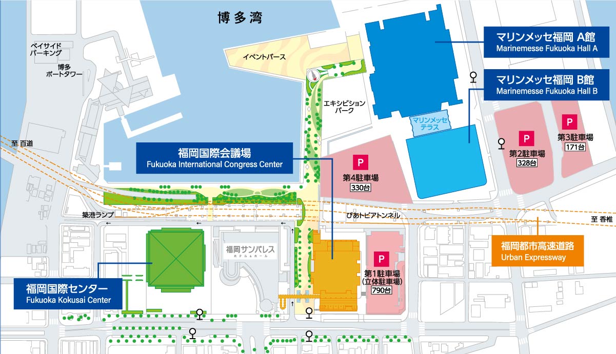 福岡国際会議場駐車場案内